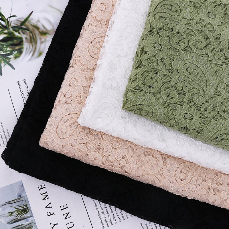 Lace Fabric Printed Nylon Warp Knit for Women's Wear Wholesale Supplie 11